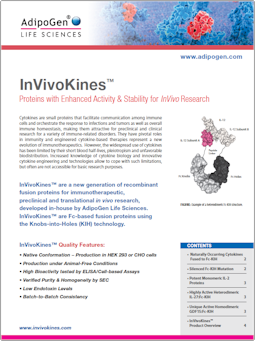 Adipogen Flyer InVivoKines